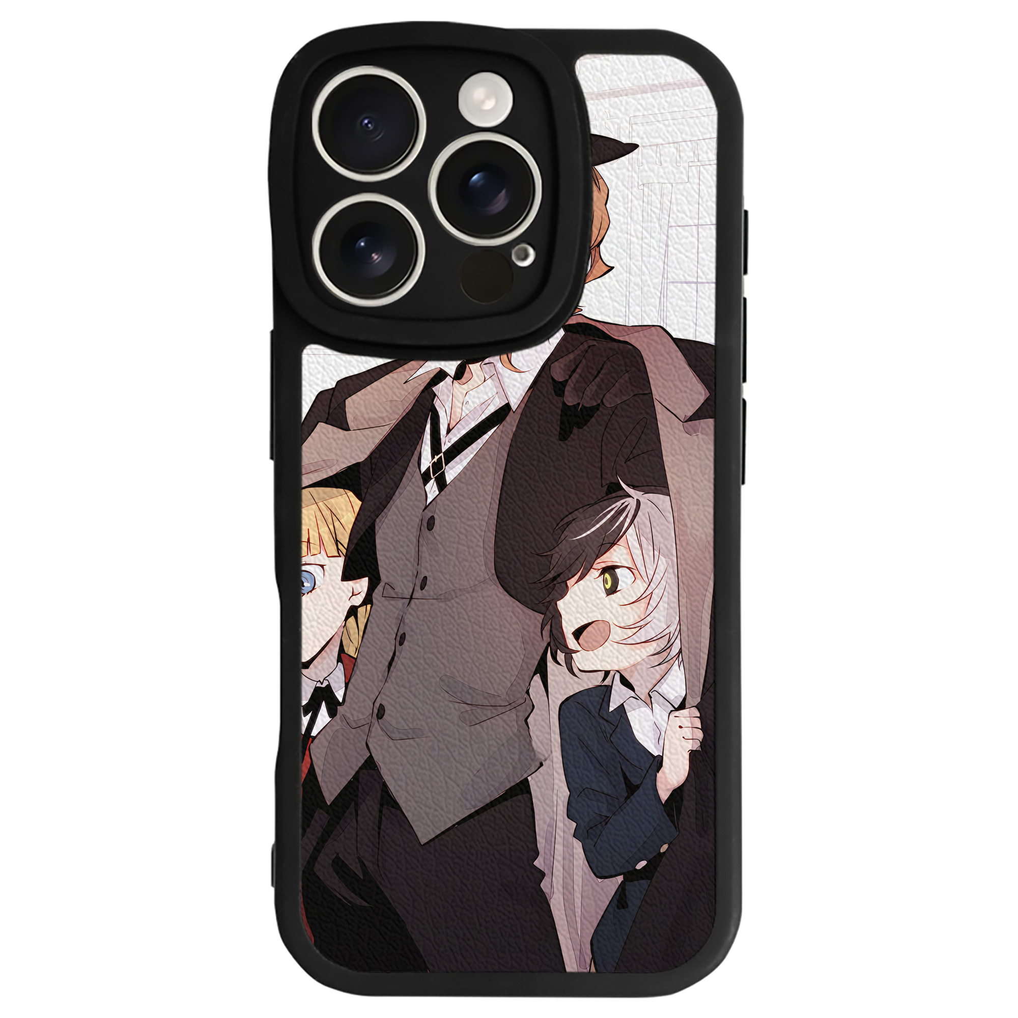 （画像用） 文豪ストレイドッグス Bungo Stray Dogs 【iPhone 16シリーズ対応】シリコンスマホケース（レザー調） 材質：シリコン
